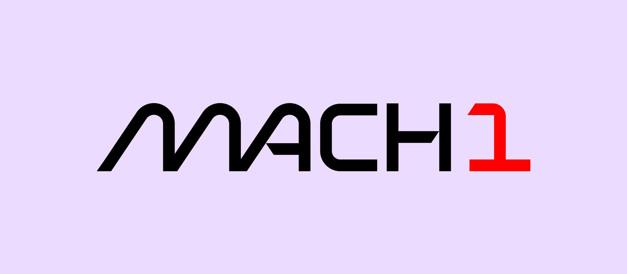 Mach1 logo on a purple background